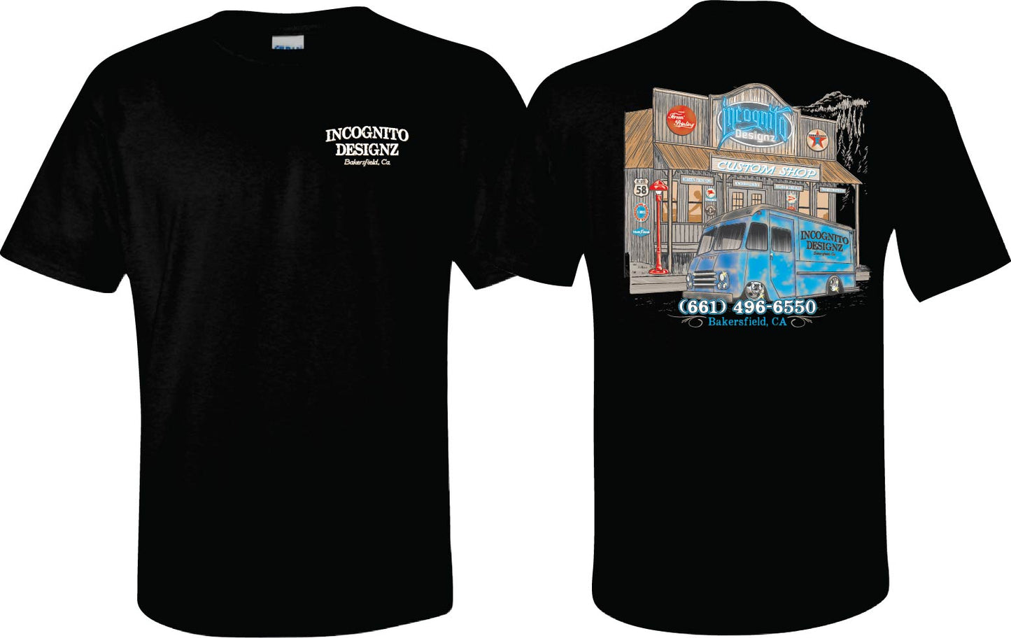 Incognito Van Building T-Shirt Adult