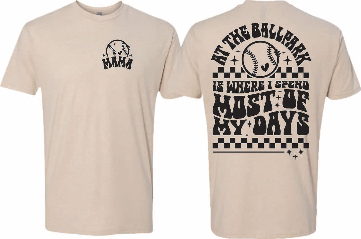Spend Most Day Checkered Tee