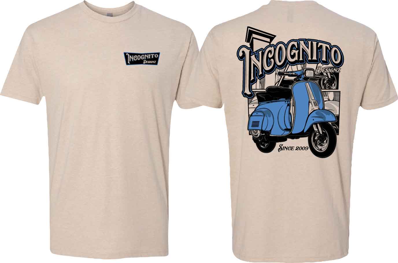 Incognito Vespa T-Shirt Adult