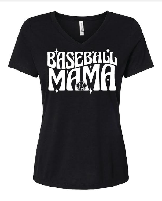 Baseball Mama V-Neck