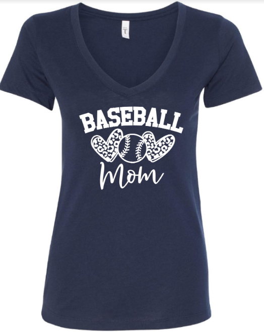 Baseball Mom V-Neck
