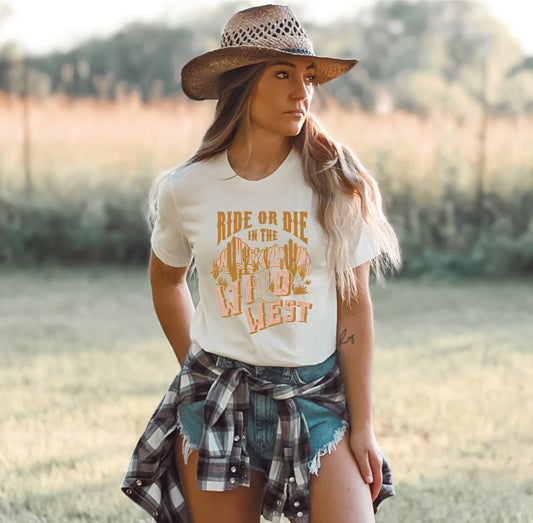 Ride Or Die Wild West T-Shirt (Adult)