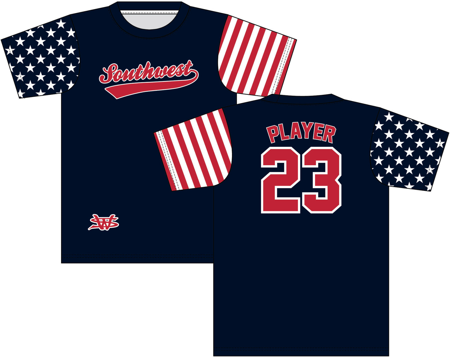 Navy Flag SW All Star Jersey