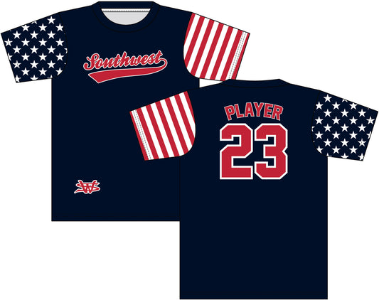Navy Flag SW All Star Jersey